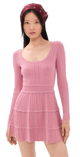 LoveShackFancy LoveShackFancy Lunelle Dress Peony