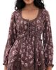 LoveShackFancy LoveShackFancy Lysanthe Dress Chocolate Truffle - 1