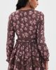 LoveShackFancy LoveShackFancy Lysanthe Dress Chocolate Truffle - 3