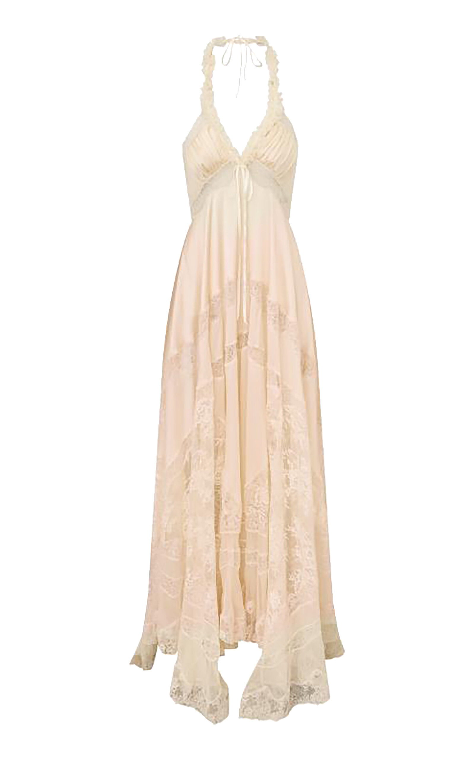 LoveShackFancy LoveShackFancy Lysenne Haute Habotai Lace Maxi Dress