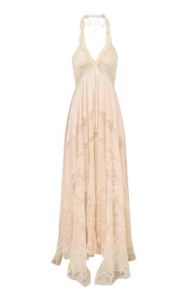 LoveShackFancy LoveShackFancy Lysenne Haute Habotai Lace Maxi Dress