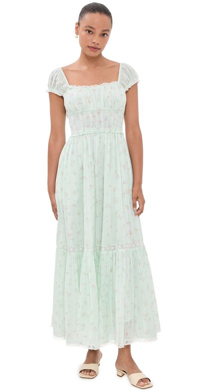 Loveshackfancy Lyssara Dress Celadon Drift