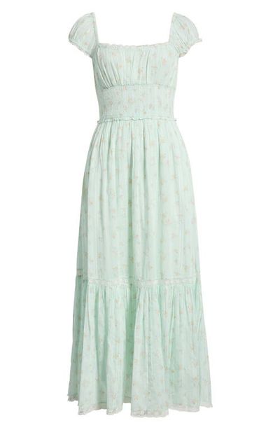 LoveShackFancy LoveShackFancy Lyssara Smocked Waist Maxi Dress
