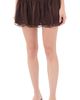 LoveShackFancy LoveShackFancy Marais Silk Skirt Midnight Mocha - 1