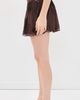 LoveShackFancy LoveShackFancy Marais Silk Skirt Midnight Mocha - 4