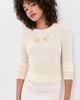 LoveShackFancy LoveShackFancy Mingley Sweater Cozy Ivory - 2