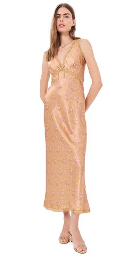 LoveShackFancy LoveShackFancy Nirelle Dress Duchess Gold