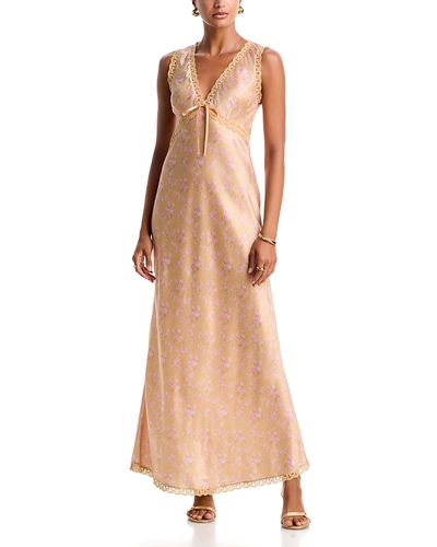 Loveshackfancy LoveShackFancy Nirelle Lace Trim Maxi Dress