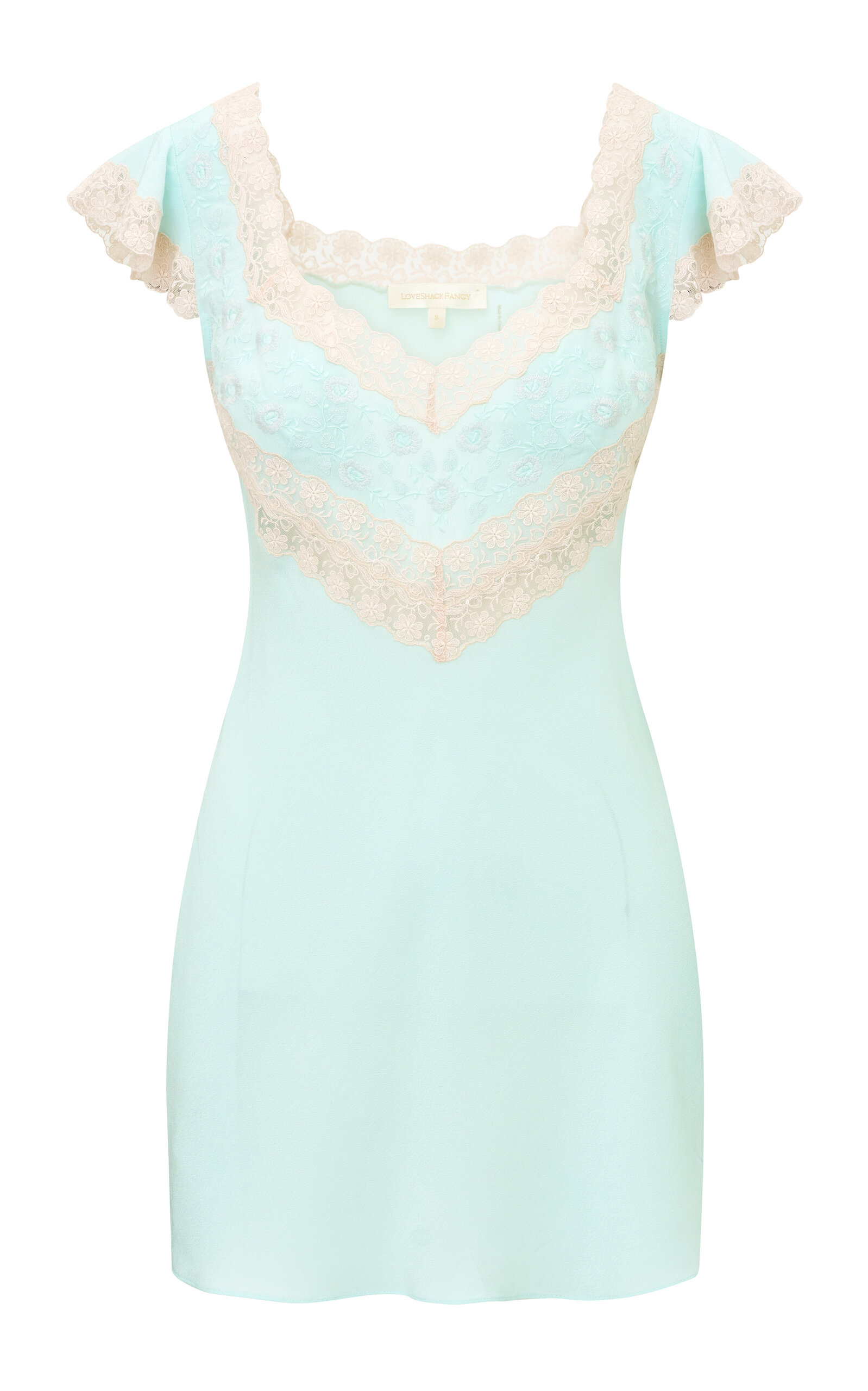 LoveShackFancy LoveShackFancy Nobeline Princesa Crepe Mini Dress