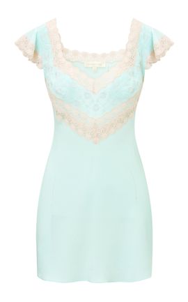 LoveShackFancy LoveShackFancy Nobeline Princesa Crepe Mini Dress