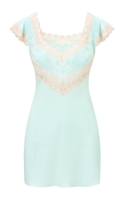 LoveShackFancy LoveShackFancy Nobeline Princesa Crepe Mini Dress