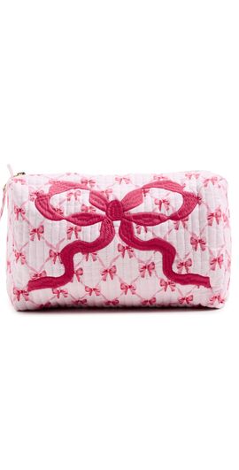LoveShackFancy LoveShackFancy Octavia Pouch Peppermint Pink One