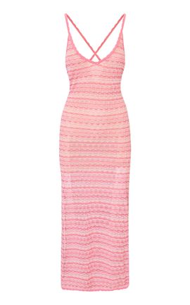 LoveShackFancy LoveShackFancy Patel ChevronStriped Maxi Dress