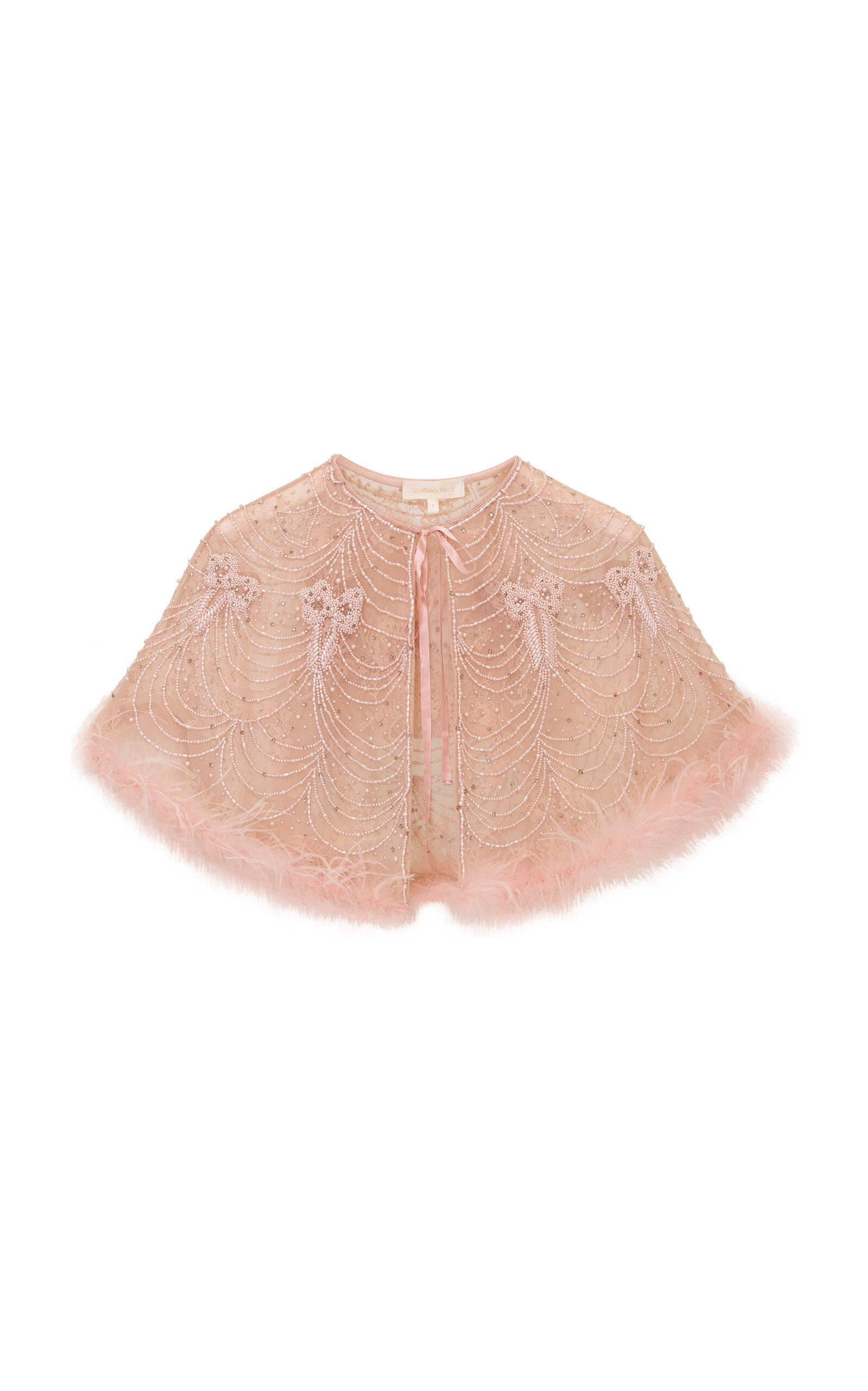 LoveShackFancy LoveShackFancy Raychelle PearlEmbellished Capelet