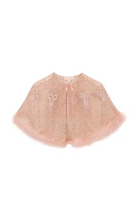 LoveShackFancy LoveShackFancy Raychelle PearlEmbellished Capelet