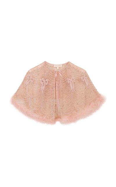 LoveShackFancy LoveShackFancy Raychelle PearlEmbellished Capelet