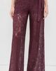 LoveShackFancy LoveShackFancy Riana Lace Pants Faded Merlot - 2