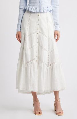 LoveShackFancy LoveShackFancy Ritson Cotton Skirt