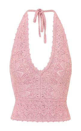 LoveShackFancy LoveShackFancy Roselith Crocheted Top