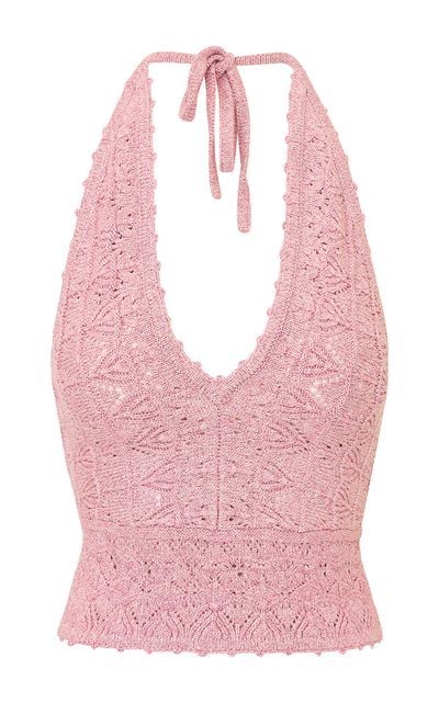 LoveShackFancy LoveShackFancy Roselith Crocheted Top