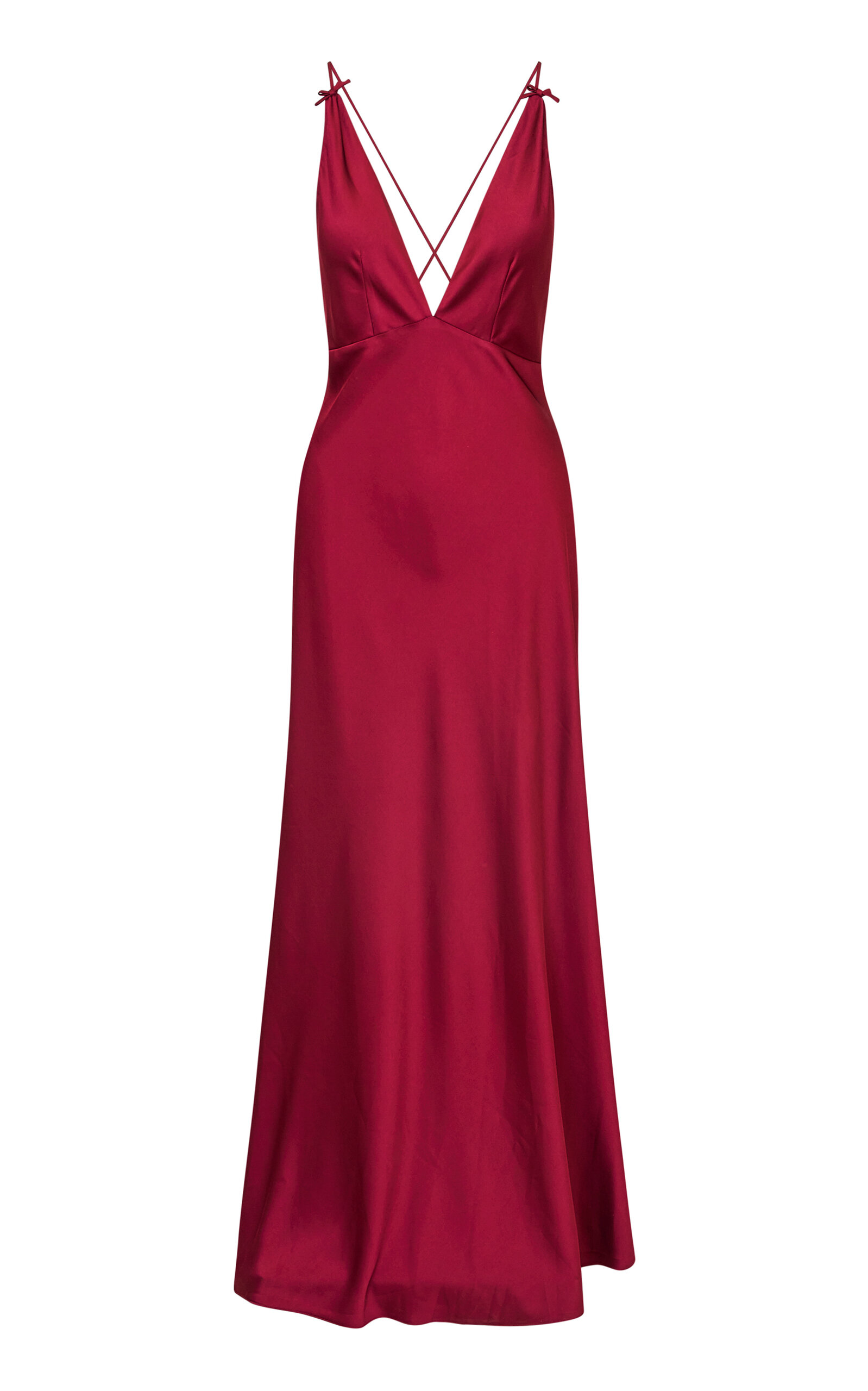 LoveShackFancy LoveShackFancy Sabrelle Charmeuse Maxi Slip onDress