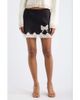 LoveShackFancy LoveShackFancy Sabrine Satin & Lace Miniskirt - 1