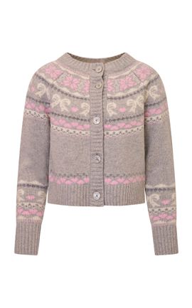 LoveShackFancy LoveShackFancy Shantae Fair Isle WoolBlend Knit Cardigan