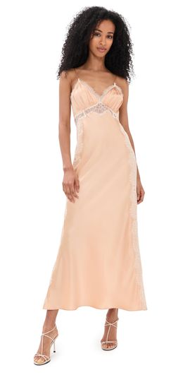 LoveShackFancy LoveShackFancy Shia Dress Pale Gold