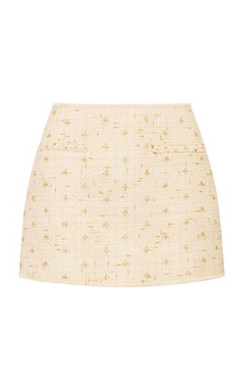 LoveShackFancy LoveShackFancy Sonda Tweed Mini Skirt