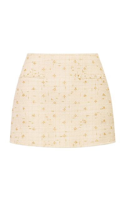 LoveShackFancy LoveShackFancy Sonda Tweed Mini Skirt