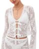 LoveShackFancy LoveShackFancy Stacellea Top White - 1