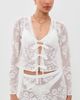 LoveShackFancy LoveShackFancy Stacellea Top White - 2