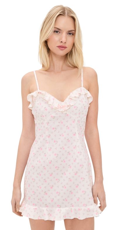 LoveShackFancy LoveShackFancy Stephania Dress Sunwashed Ivory