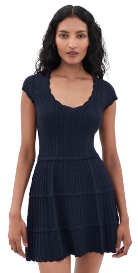 LoveShackFancy LoveShackFancy Taegan Dress Midnight Kiss