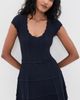 LoveShackFancy LoveShackFancy Taegan Dress Midnight Kiss - 2