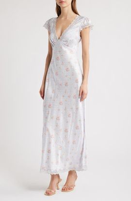 LoveShackFancy LoveShackFancy Theodore Floral Print Jacquard Dress