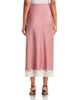 Loveshackfancy LoveShackFancy Tirelle Lace Trim Satin Midi Skirt - 2