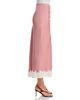 Loveshackfancy LoveShackFancy Tirelle Lace Trim Satin Midi Skirt - 3