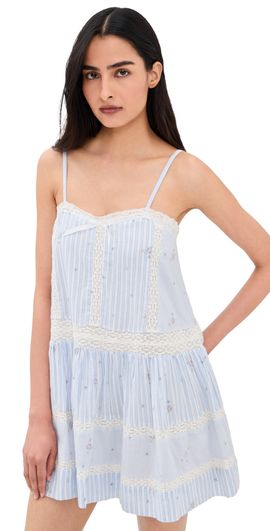 LoveShackFancy LoveShackFancy Vionett Dress SKY MIST
