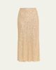 LoveShackFancy Lyndy Embellished Midi Skirt - 1