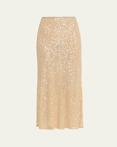 LoveShackFancy Lyndy Embellished Midi Skirt
