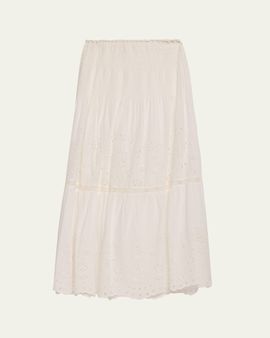 LoveShackFancy - Women's Acelin Jacquard Ruffle Minidress