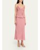 LoveShackFancy Mariem Fil Coupé Lace-Trim Maxi Skirt - 2