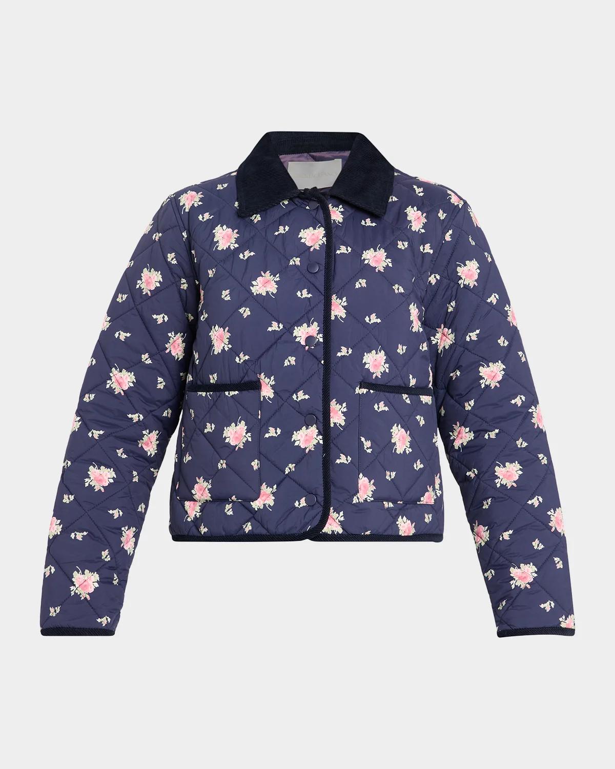 LoveShackFancy Norinda Floral Quilted Jacket