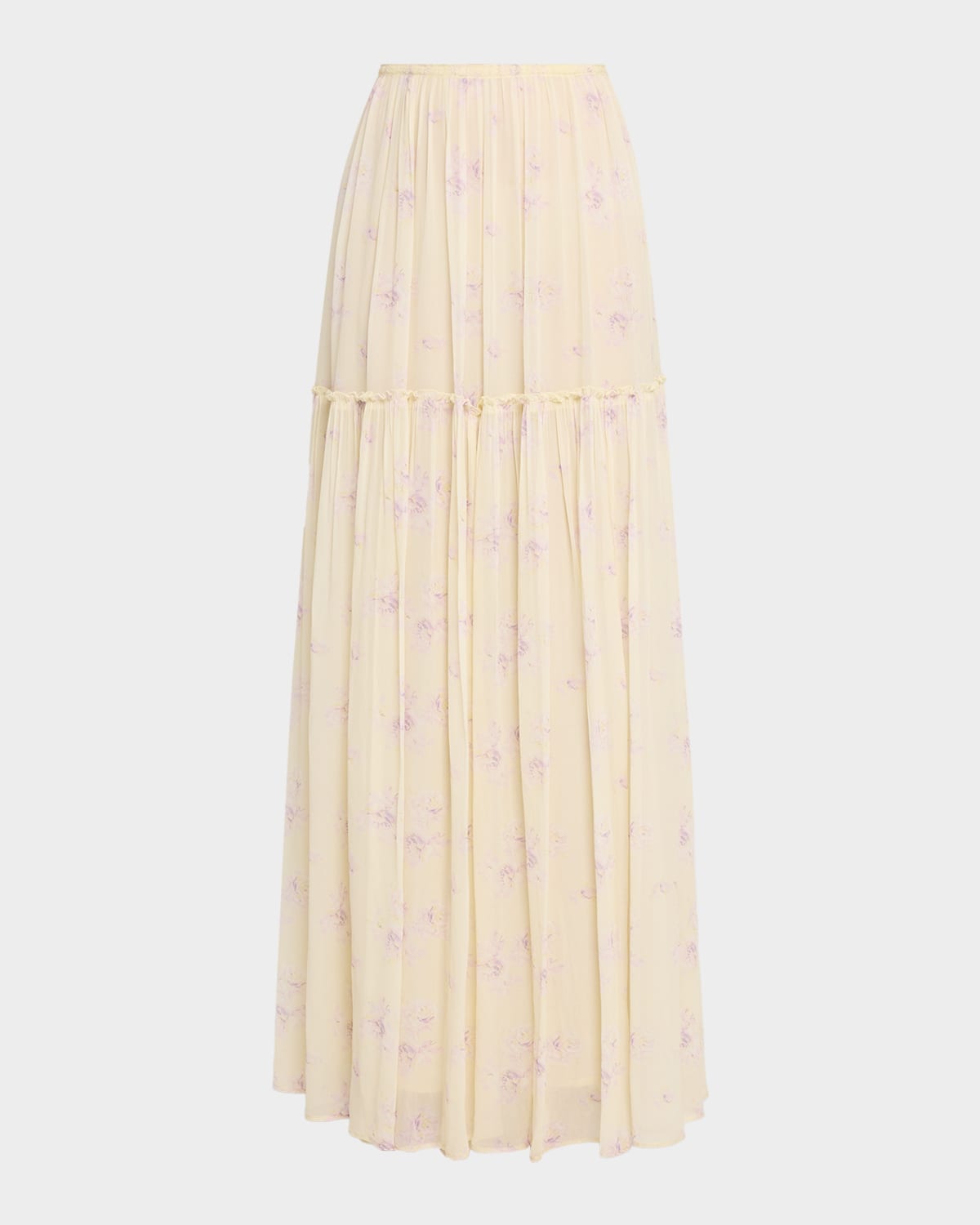 LoveShackFancy Positano Floral Maxi Skirt