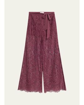 LoveShackFancy Riana Floral Lace Pants