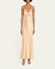 LoveShackFancy Shia Lace-Trim Silk-Blend A-Line Maxi Slipdress - 2