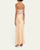 LoveShackFancy Shia Lace-Trim Silk-Blend A-Line Maxi Slipdress - 3