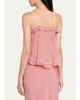 LoveShackFancy Temperance Fil Coupe Lace-Trim Ruffled Cami - 3