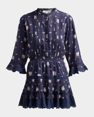 LoveShackFancy Vesna Floral Mini Dress